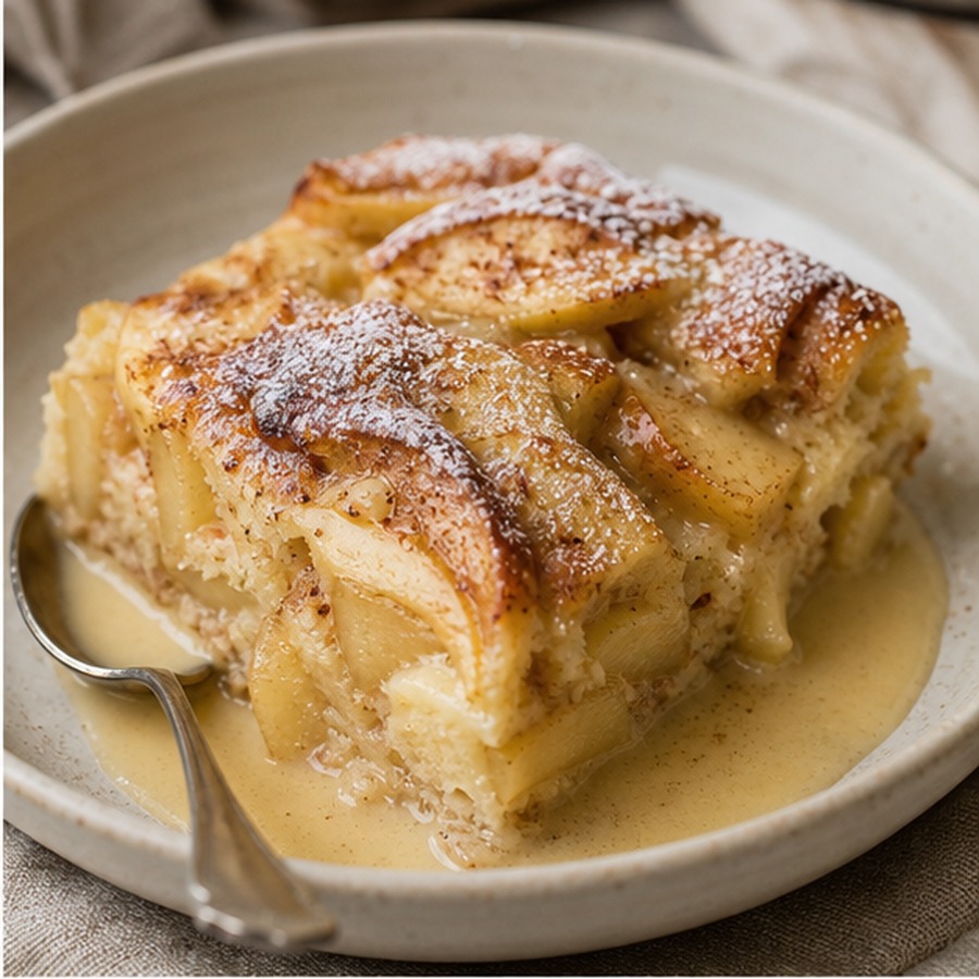 German Apple Pudding Cake