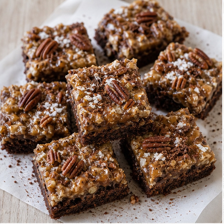 German Chocolate Squares