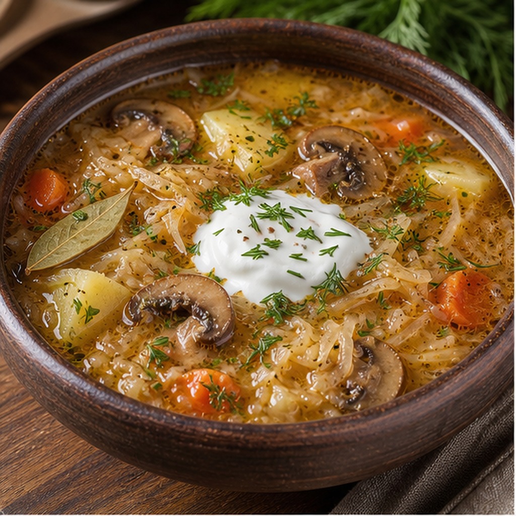 Russische Sauerkrautsuppe