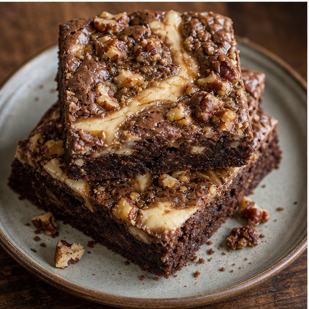 German Cream Cheese Brownies