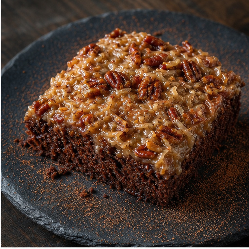 German Chocolate Upside-Down Cake