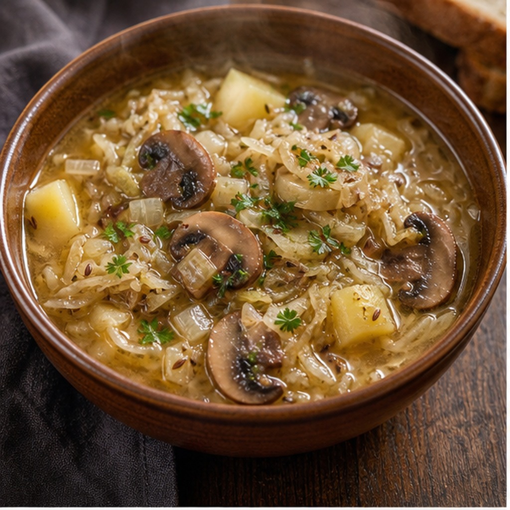 شوربة الفطر المخلل