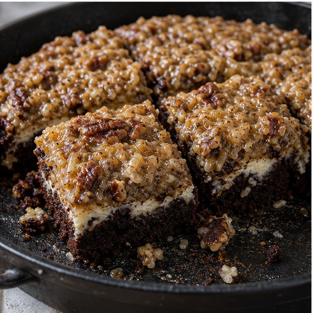 German Chocolate Upside-Down Cake