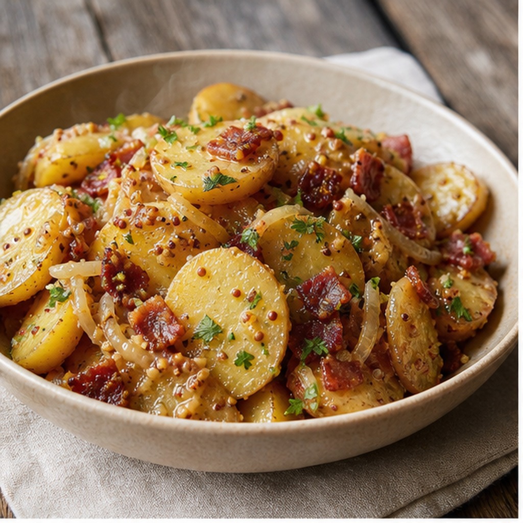 Salade de pommes de terre allemande chaude