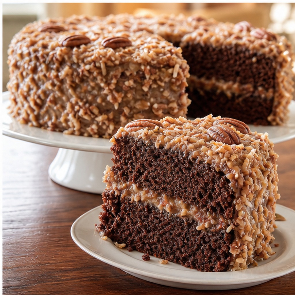 Gâteau au chocolat sucré allemand original