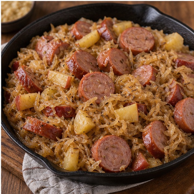 पोलिश सॉसेज और सॉकरौट