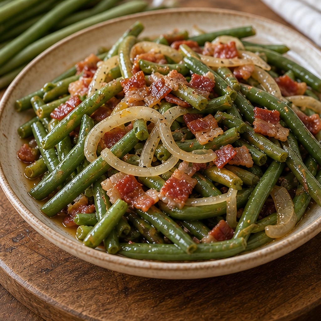 Hot German Green Bean Salad