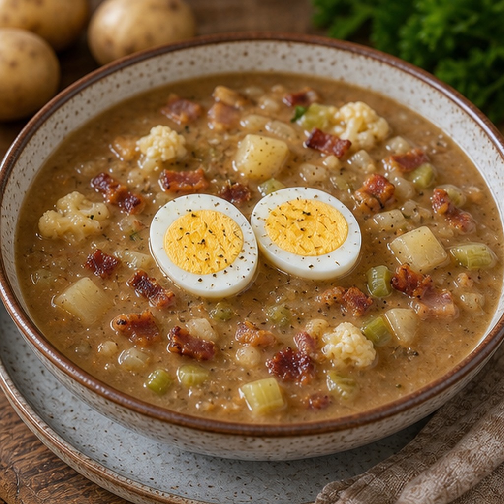 German Brown Potato Soup