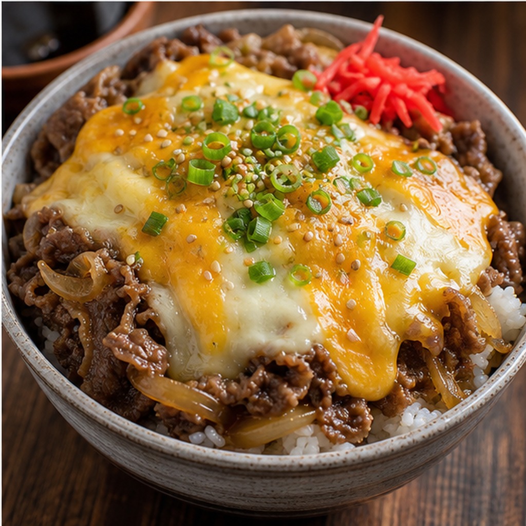 3種チーズ牛丼