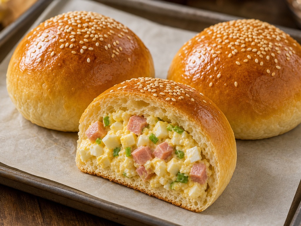 Ham and Egg Bun