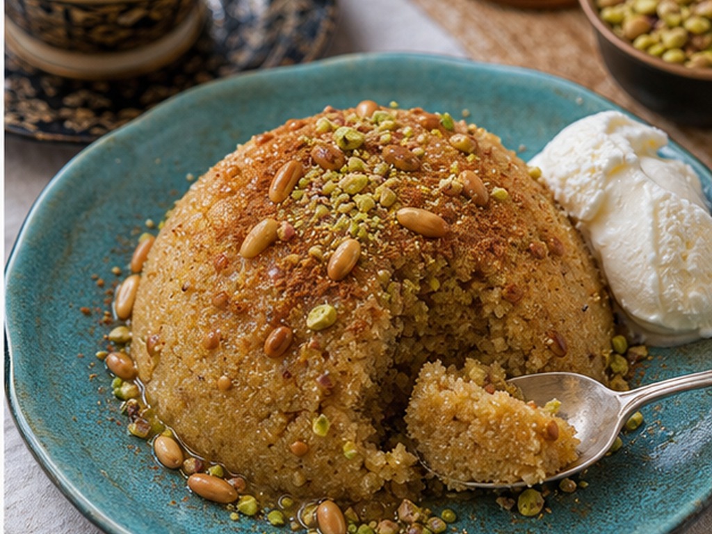 Turkish Style Semolina Dessert