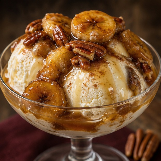 Bananas Foster Ice Cream